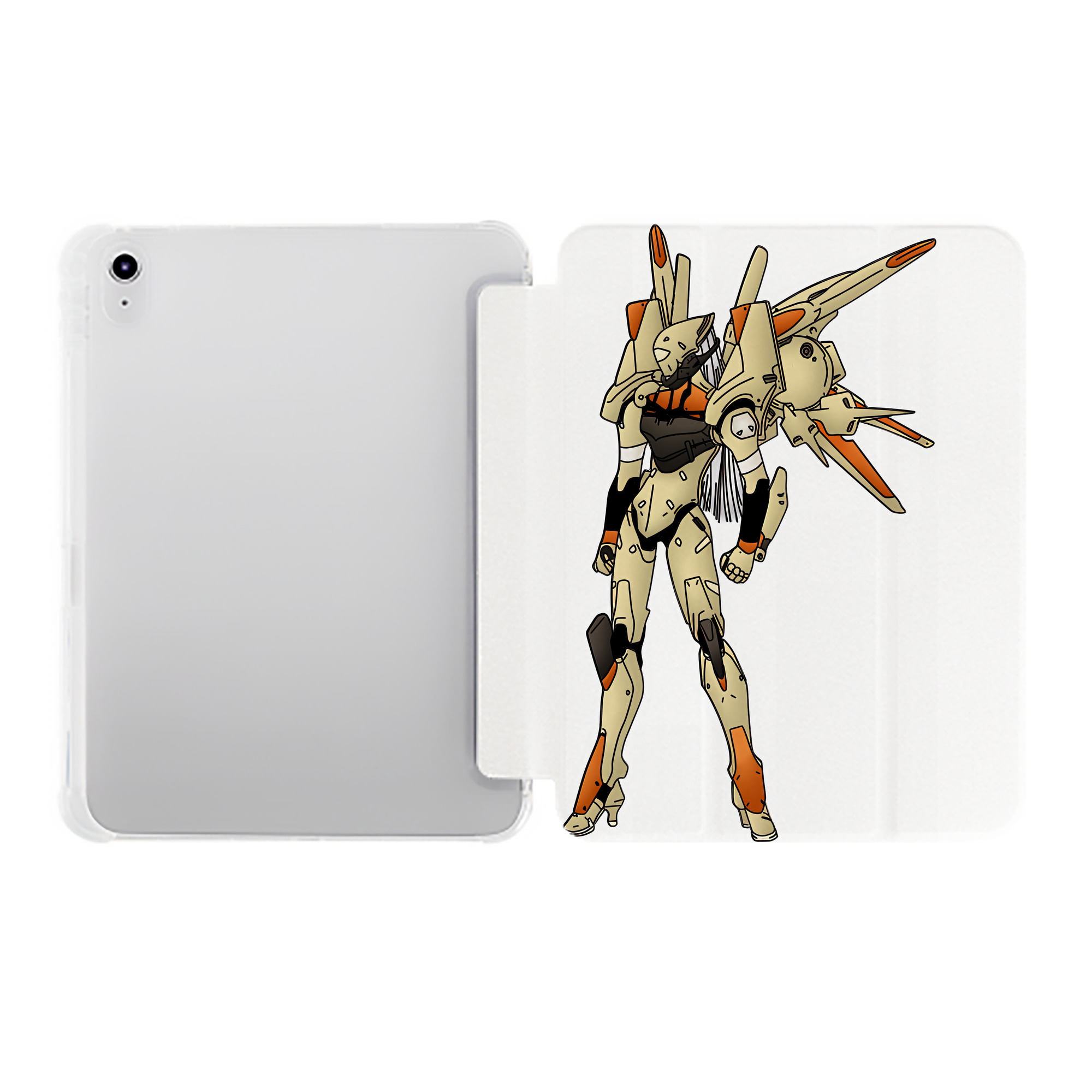 （画像用） EVA 新世紀エヴァンゲリオン IPad ケース ペン収納付き 三つ折りスタンド PUレザー×シリコン 対応機種9.5/10.5/10.9インチ